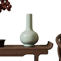 New Chinese-style Duanjing Bar Chair Combination 3d model