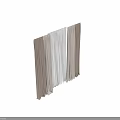 Elegant Beige And White Layered Curtains With Sheer Panels And Natural Light For Window