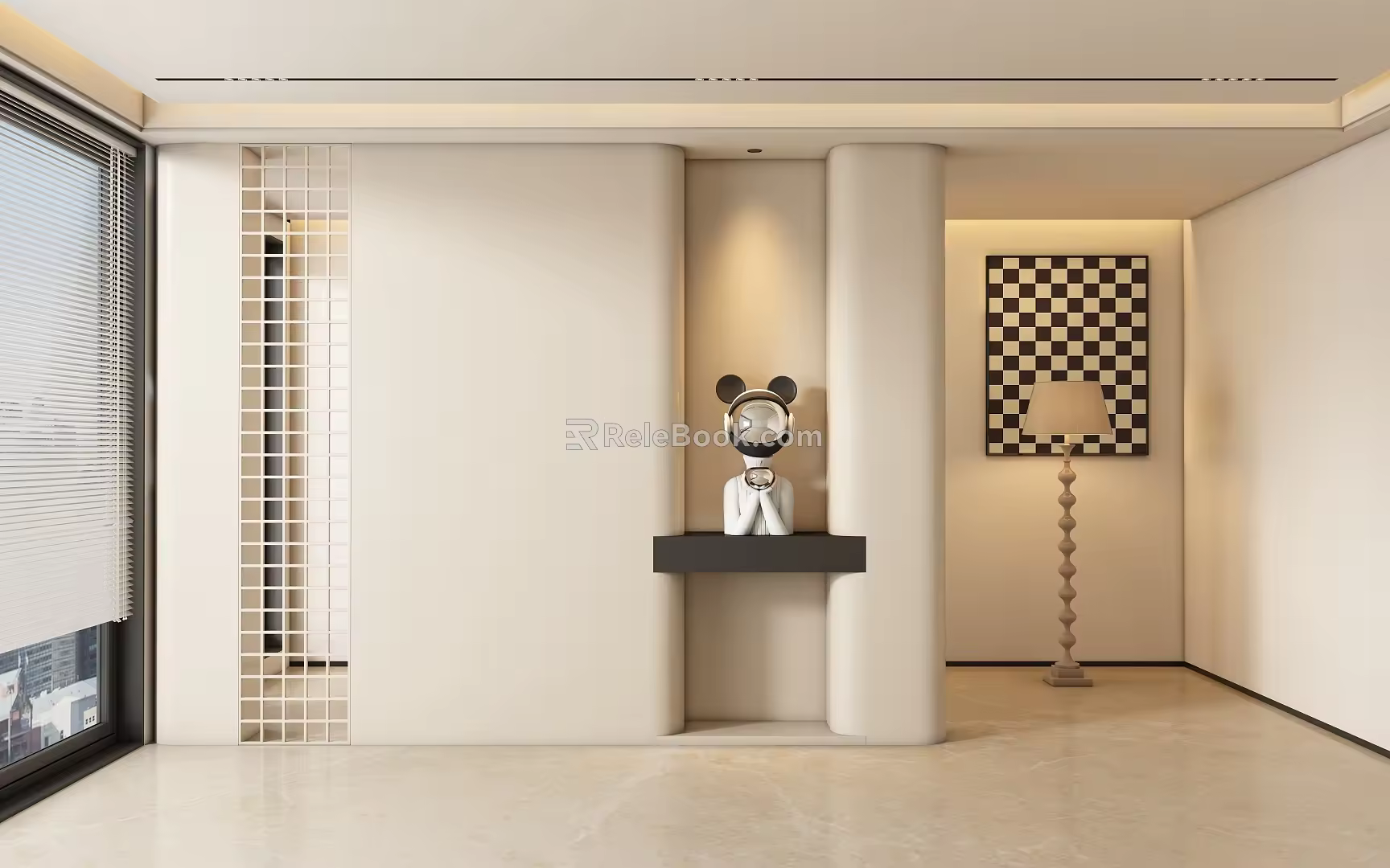 Entrance aisle partition 3d model