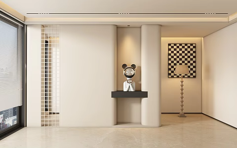 Entrance aisle partition 3d model