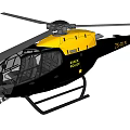 Yellow And Black Elite Police Helicopter With Registration Number 25 OW