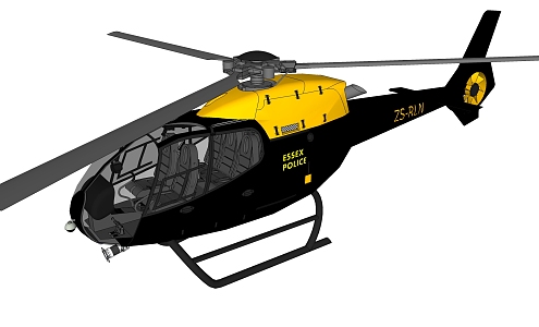 Modern Helicopter Super Helicopter 3d model