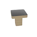 Modern Elegant Coffee Table Interior Design With Black Marble Top And Brass Base 3d model