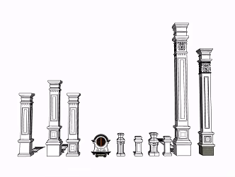 Jane's Roman Column 3d model