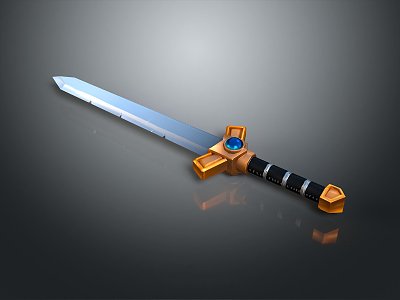 Officer Sword Long Sword Sheath Sword Samurai Sword Samurai Sword Accessories Soldier Sword Knight Sabre 3d model