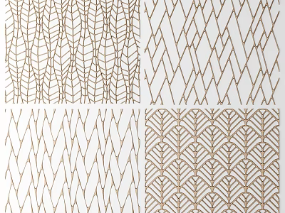Geometric Pattern Wall Decorations For Interiors 3d model