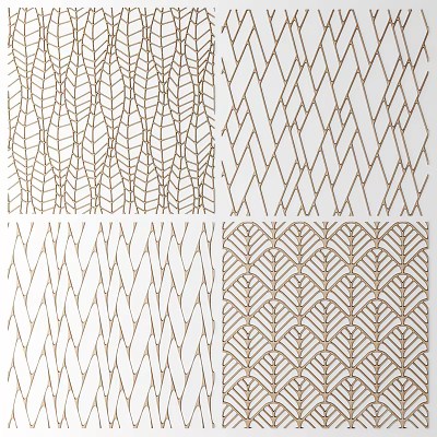 Geometric Pattern Wall Decorations For Interiors 3d model