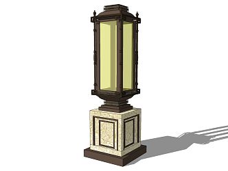 Modern lawn lamp landscape lamp low lamp lantern floor lamp garden lamp 3d model