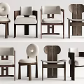 Modern Dining Chairs With Various Wooden Frame And Upholstered Backrest Design Styles
