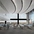 Modern Control Room With Large Monitoring Screens Multiple Workstations And Technical Equipment