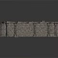 Ancient Stone Corridor With Rough Stone Walls And Slab Floor Design 3d model