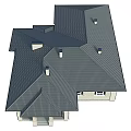 Traditional Single Family House With Gabled Roof Brick Exterior Attached Garage And Front Porch
