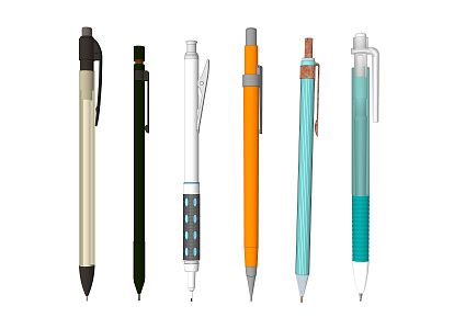 Modern Pencil Stationery Automatic Pen Automatic Pencil 3d model