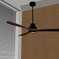 Middle style fan lamp 3d model