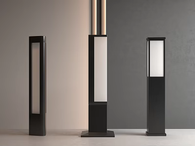 Modern Landscape Lights Modern Outdoor Lights Creative Landscape Lights 3d model
