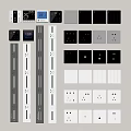 Various Electrical Switches And Power Sockets With Different Colors And Designs For Home