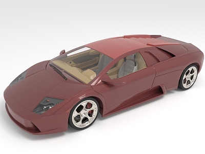 Luxury car supercar car coupe 3d model