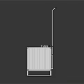 Durable Metal Storage Container With Glass Windows Top Pipes And Base Stand