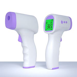 Modern body temperature gun forehead temperature gun 3d model