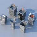 Stone Vegetable Washing Sinks With Various Designs Shapes Sizes And Faucets