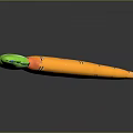 Fresh Orange Carrot With Green Leaves And Textured Surface On Gray Background