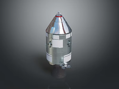 Industrial Metallic Conical Equipment Structure Featuring Panel Components And Base Support 3d model