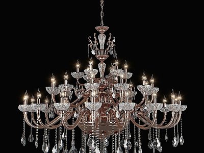 Vintage chandelier Osgona lightstar Artifici 3d model