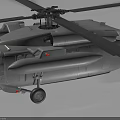 Modern Utility Helicopter 3D Rendering Featuring Rotors Cockpit And Gray Fuselage 3d model