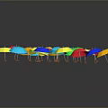 Colorful Umbrellas in Various Bright Colors for Daily Life Essentials