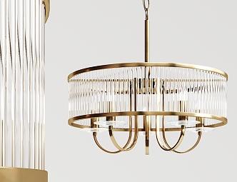 Jane Europe chandelier gold crystal chandelier 3d model