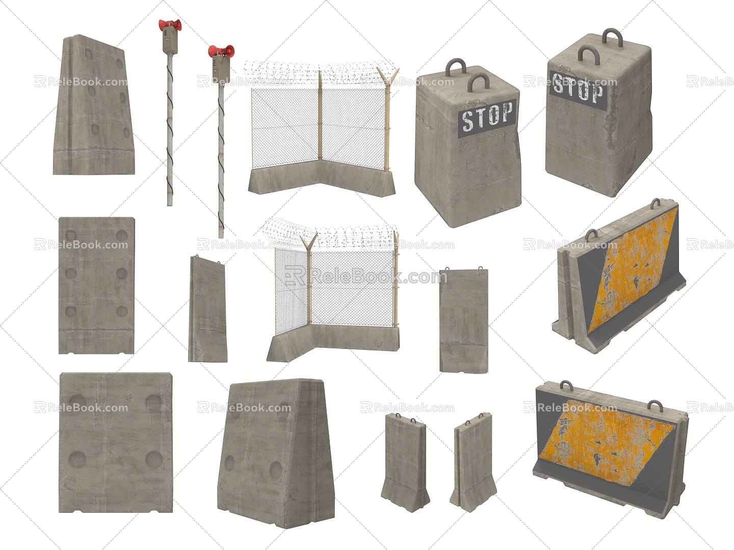 Public facilities equipment supplies 3d model