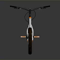 White BMX Bike With Orange Accents And Wide Tires Modern Design