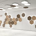 Modern background wall 3d model