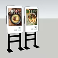 Commercial Equipment Standing Order Kiosks with Food Images for Dining Establishments