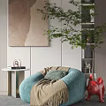 Modern Lazy Sofa 3d model