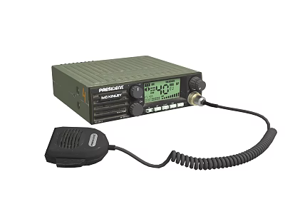 modern radio station intercom 3d model