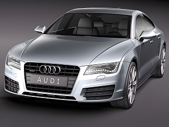 Audi A7 car luxury car sports car brand vehicle tire Audi 3d model