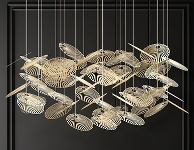 Southeast Asia Chandelier 3d model