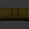 Rolled Woven Plant Straw Mat With Natural Fiber Material And Ties