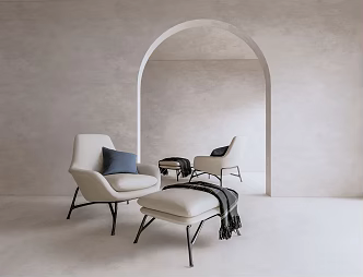 Modern single sofa single chair 3d model