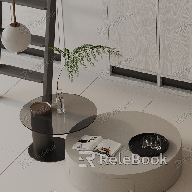 Modern coffee table model