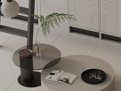 Modern coffee table model