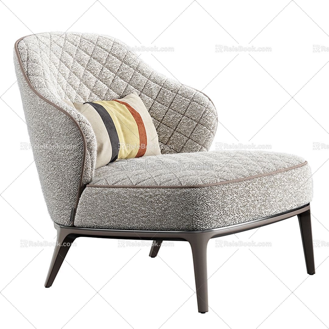 Modern Single Sofa Leisure Chair 3d model