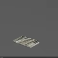 Exile Stone Book Cover With Mountain Landscape On Gray Background