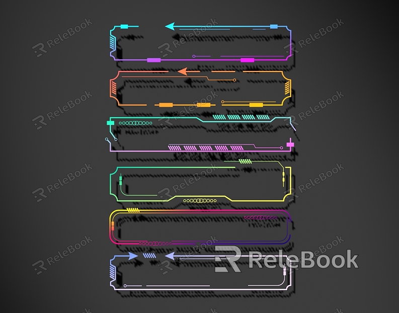 Modern science and technology lines science and technology lines modeling culture wall model