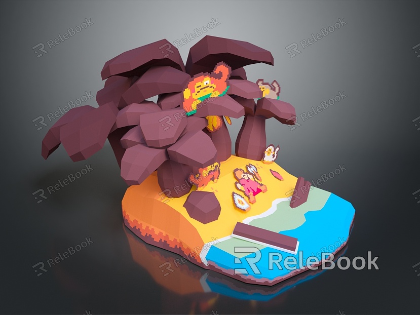 Monkey Monkey Mountain Monkey Cartoon Monkey Anime Monkey Stylized Monkey Fantasy Style Monkey model