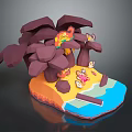 Monkey Mountain Monkey Cartoon Monkey Anime Monkey Stylized Monkey Fantasy Style Monkey 3d model