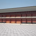 Ancient Chinese-style Ancient Building with Houses 3d model