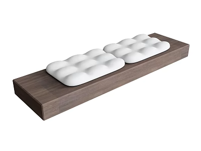 Cushion seat futon 3d model