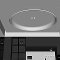 Modern Ceiling Design With Circular Shape Recessed Lights And Sleek Frame